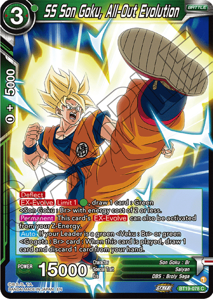 BT19-078: SS Son Goku, All-Out Evolution (Foil)