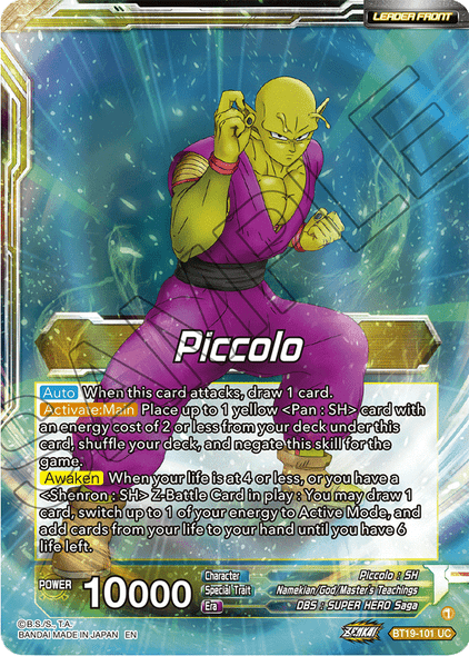 BT19-101: Piccolo // Piccolo, Yet Unseen Power (Foil)