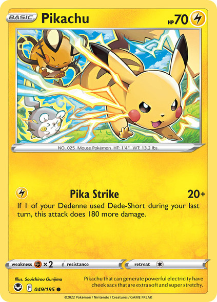 SWSH12-049/195: Pikachu