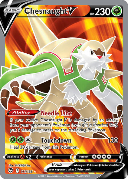 SWSH12-171/195: Chesnaught V (Full Art)