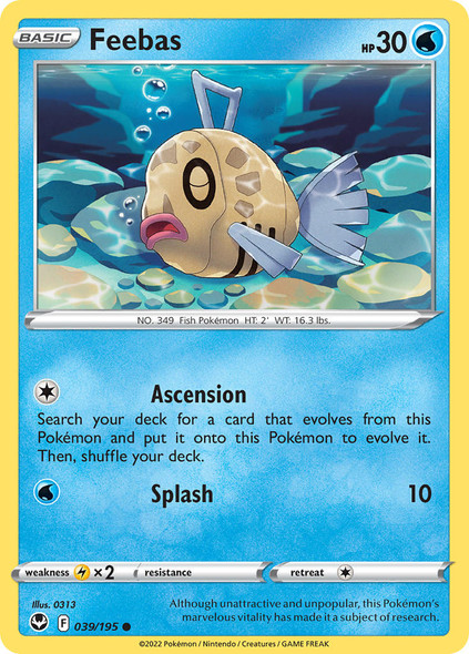 SWSH12-039/195: Feebas (Reverse Holo)