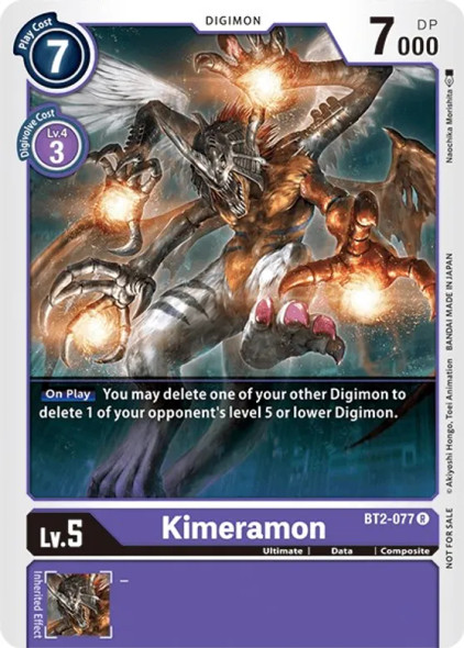 BT2-077: Kimeramon (Battle of Omni Pre-Release)