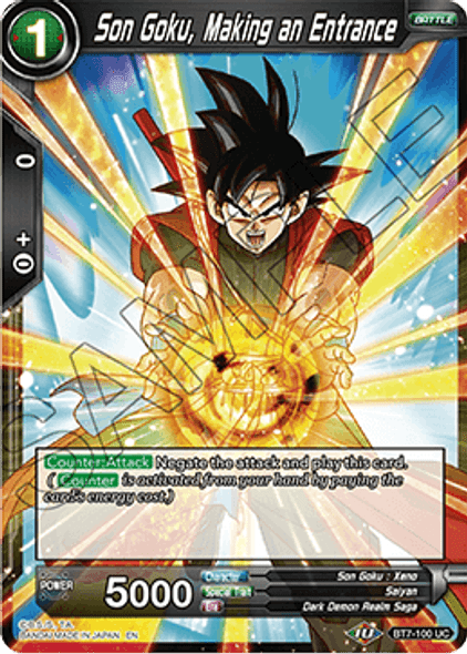 BT7-100: Son Goku, Making an Entrance