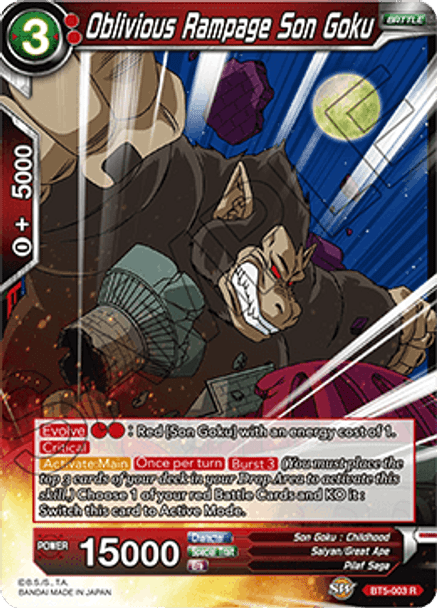 BT5-003: Oblivious Rampage Son Goku