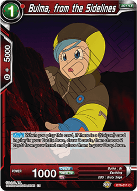 BT6-011: Bulma, from the Sidelines