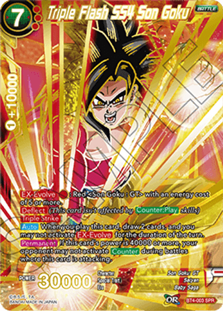 BT4-003: Triple Flash SS4 Son Goku (SPR)
