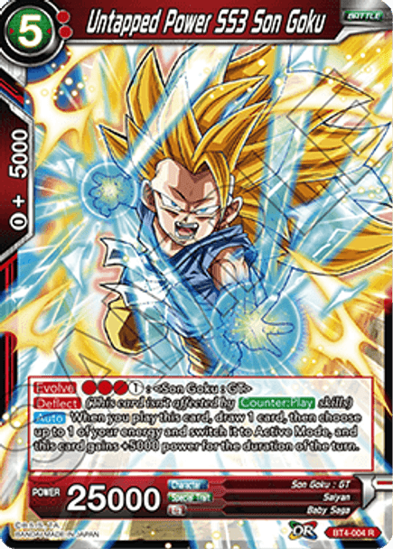 BT4-004: Untapped Power SS3 Son Goku