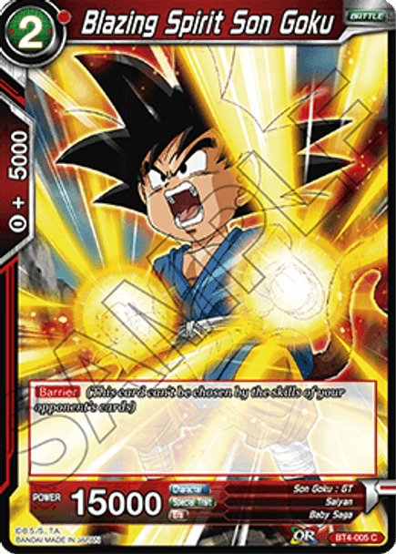 BT4-005: Blazing Spirit Son Goku