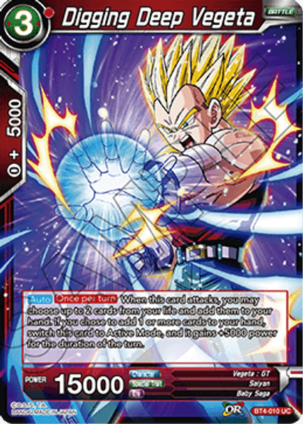 BT4-010: Digging Deep Vegeta (Foil)