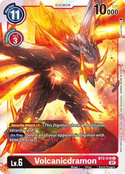 BT2-018: Volcanicdramon (Foil) (ST-11 Special Entry Pack)