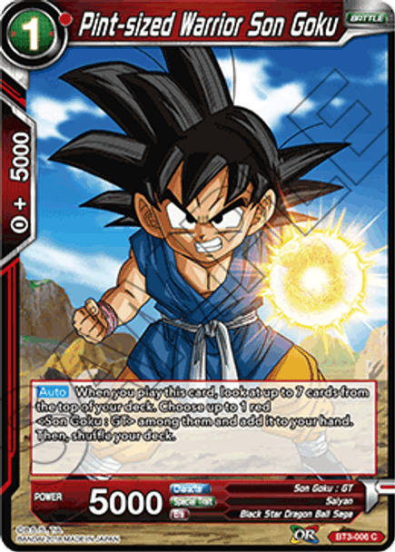 BT3-006: Pint-sized Warrior Son Goku