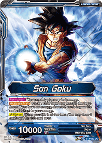 BT3-032: Son Goku // Heightened Evolution Super Saiyan 3 Son Goku