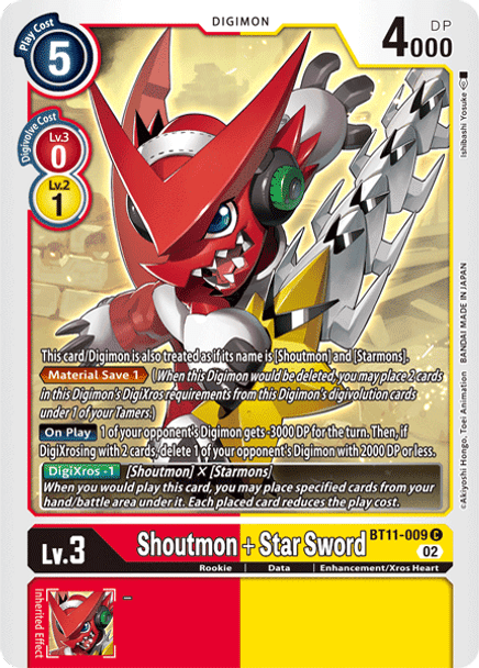 BT11-009: Shoutmon + Star Sword (Foil)