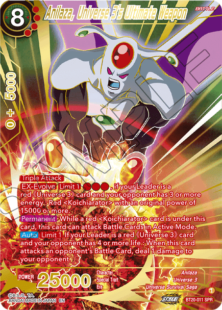 BT20-011: Anilaza, Universe 3's Ultimate Weapon (SPR)