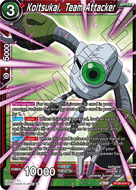 BT20-014: Koitsukai, Team Attacker (Foil)