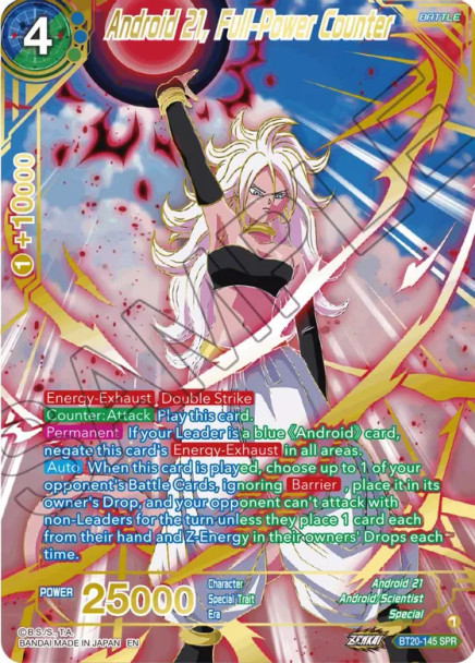 BT20-145: Android 21, Full-Power Counter (SPR)
