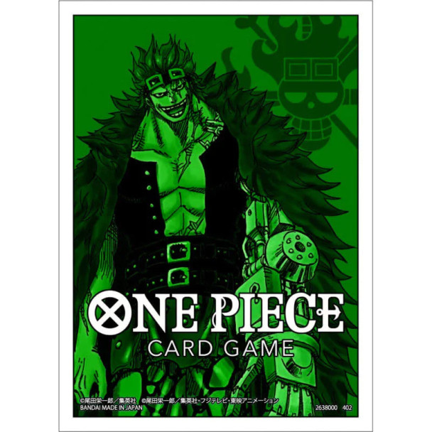 One Piece Card Game Official Sleeve Eustass "Captain" Kid (Green)