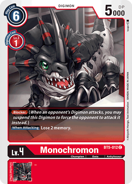 BT5-012: Monochromon