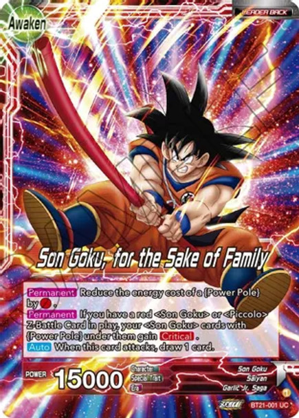 BT21-001: Son Goku // Son Goku, for the Sake of Family