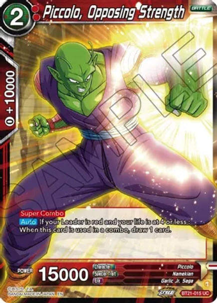 BT21-015: Piccolo, Opposing Strength