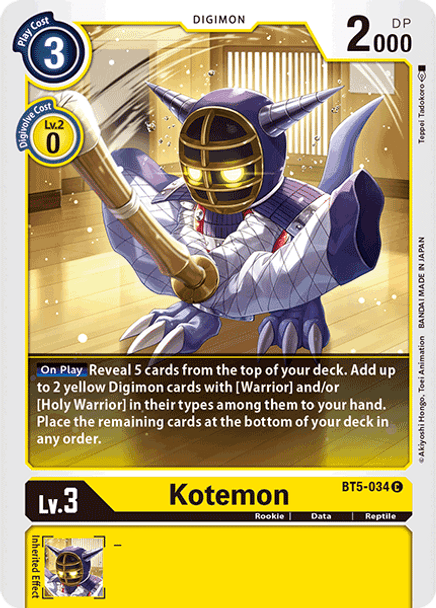 BT5-034: Kotemon