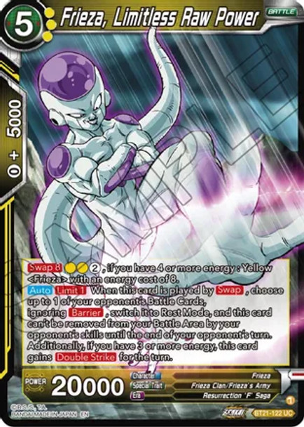 BT21-122: Frieza, Limitless Raw Power