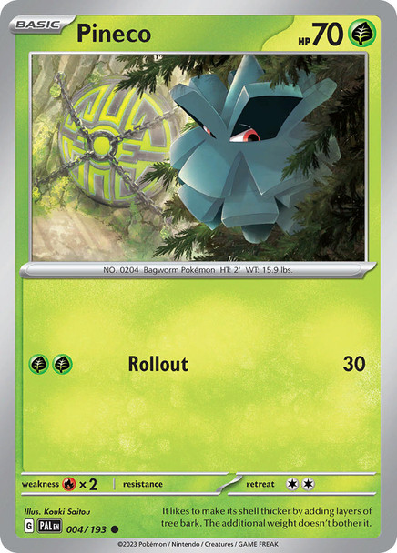 SV02-004/193: Pineco (Reverse Holo)