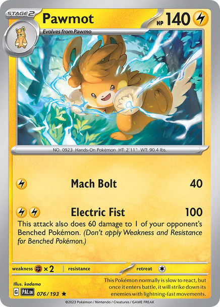 SV02-076/193: Pawmot (Reverse Holo)