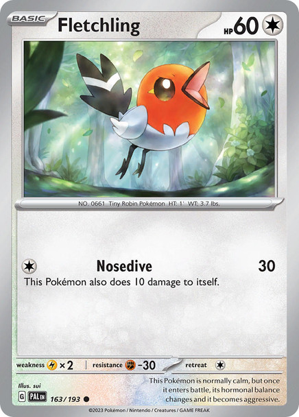 SV02-163/193: Fletchling (Reverse Holo)