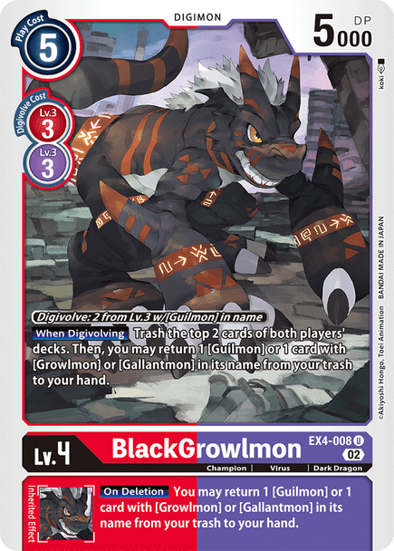 EX4-008: BlackGrowlmon