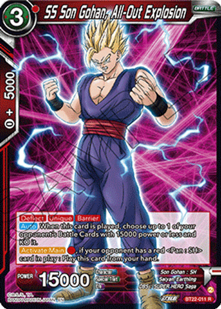 BT22-011: SS Son Gohan, All-Out Explosion