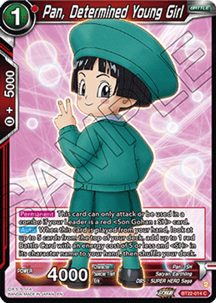 BT22-014: Pan, Determined Young Girl