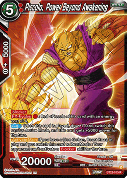 BT22-015: Piccolo, Power Beyond Awakening (Foil)