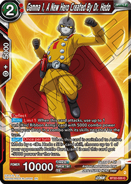 BT22-020: Gamma 1, A New Hero Created By Dr. Hedo (Foil)