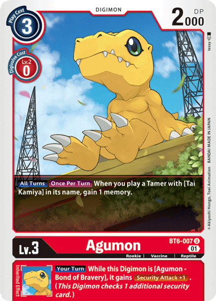 BT6-007: Agumon