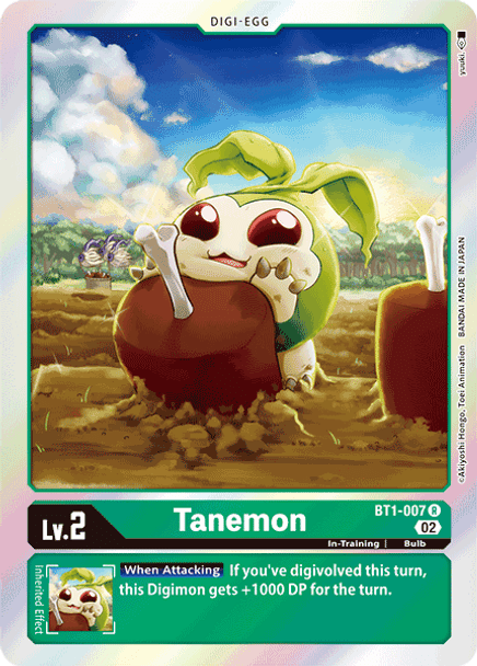 BT1-007: Tanemon (RB01 Foil Reprint)