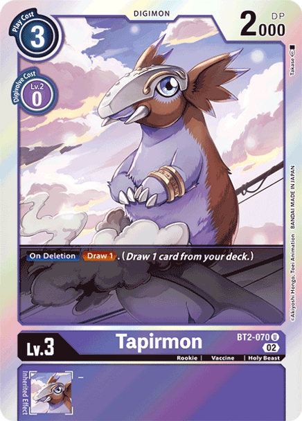BT2-070: Tapirmon (RB01 Foil Reprint)
