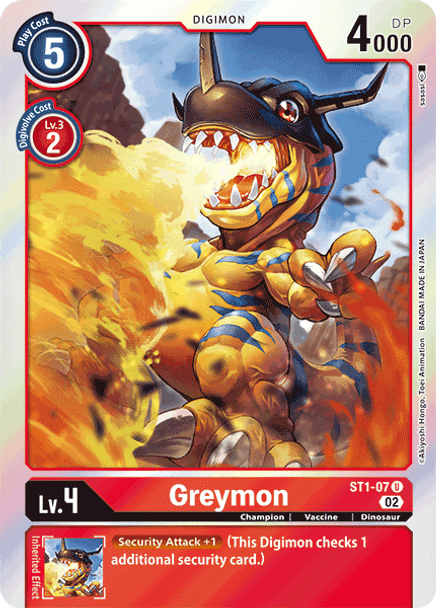 ST1-07: Greymon  (RB01 Foil Reprint)
