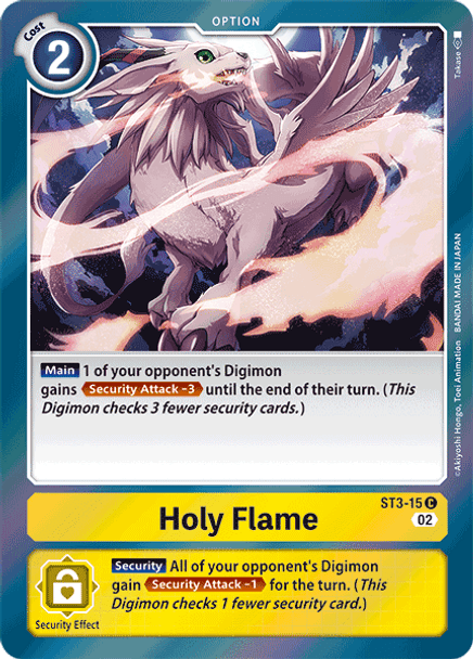 ST3-15: Holy Flame (RB01 Foil Reprint)