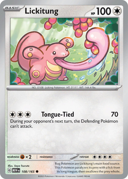 SV151-108/165: Lickitung (Reverse Holo)