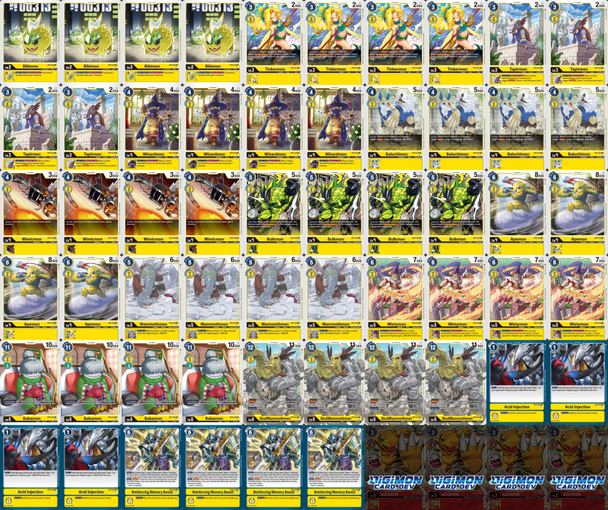 BT06: Common/Uncommon Yellow Deck Kit (4 of each)