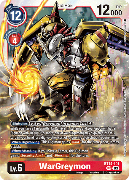 BT14-101: WarGreymon