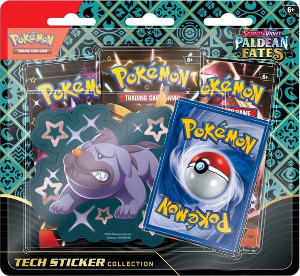 Pokémon TCG: Scarlet & Violet: Paldean Fates Tech Sticker Blister (Shiny Maschiff)