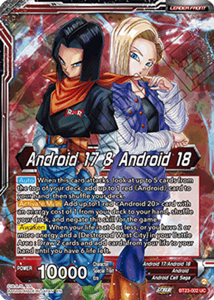 BT23-002: Android 17 & Android 18