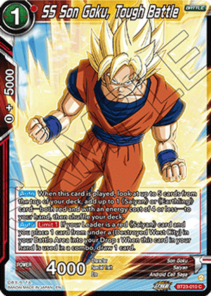 BT23-010: SS Son Goku, Tough Battle