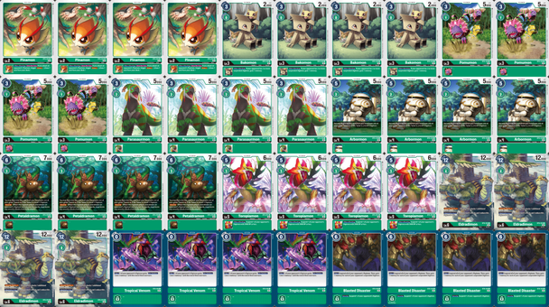 BT06: Common/Uncommon Green Deck Kit (4 of each)