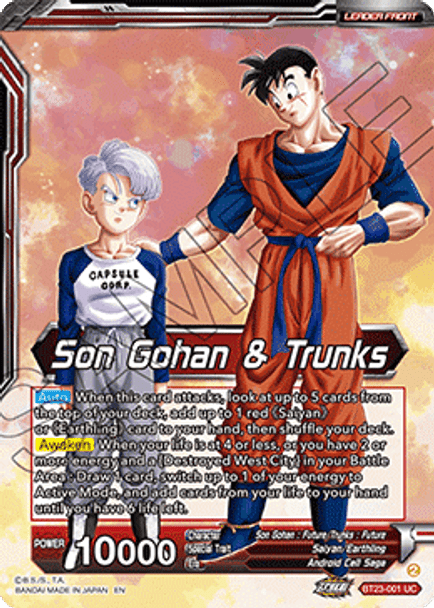 BT23-001: Son Gohan & Trunks (Foil)
