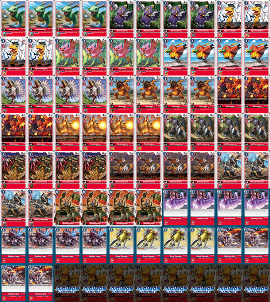 BT01: Common/Uncommon Red Deck Kit (4 of each)