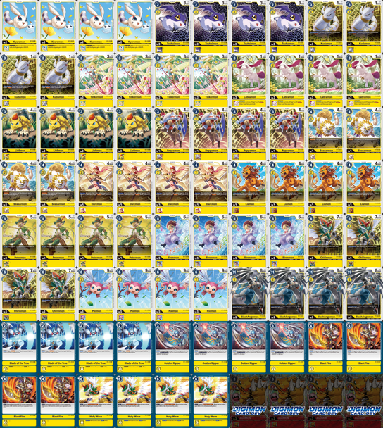 BT01: Common/Uncommon Yellow Deck Kit (4 of each)