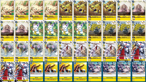 BT03: Common/Uncommon Yellow Deck Kit (4 of each)